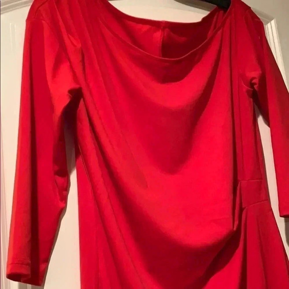 Crew Neck Dress with Pleated Waist *NWOT* - Picture 3 of 4